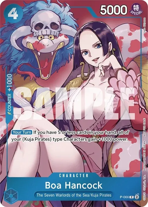 Carte One Piece anglaise P-066 Boa Hancock (version 2)