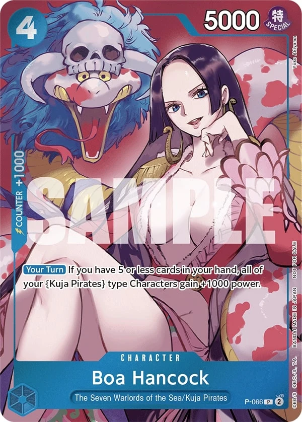 Carte One Piece anglaise Boa Hancock P-066 P