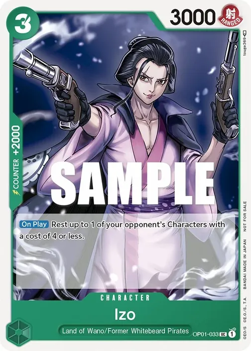 Carte One Piece anglaise OP01-033 Izo