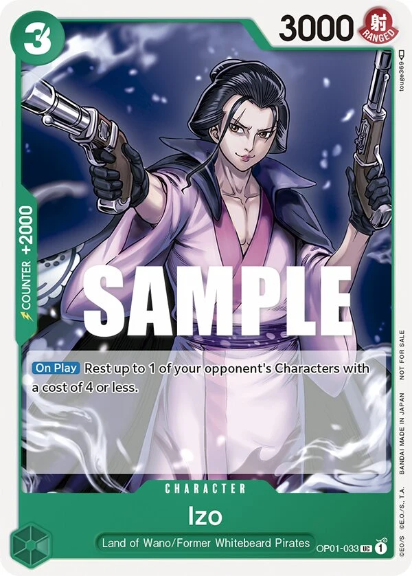 Carte One Piece anglaise Izo OP01-033 UC