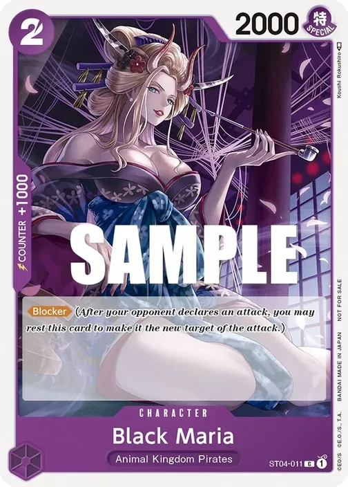 Carte One Piece anglaise ST04-011 Black Maria