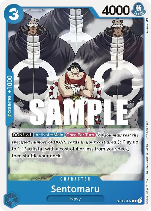 Carte One Piece anglaise ST03-007 Sentomaru