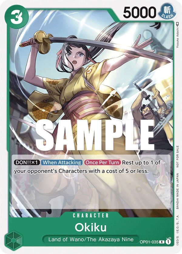 Carte One Piece anglaise Okiku OP01-035 R