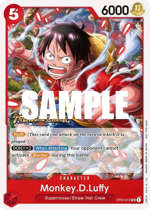 Carte One Piece anglaise ST01-012 Monkey.D.Luffy
