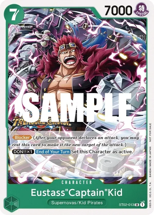 Carte One Piece anglaise ST02-013 Eustass"Captain"Kid