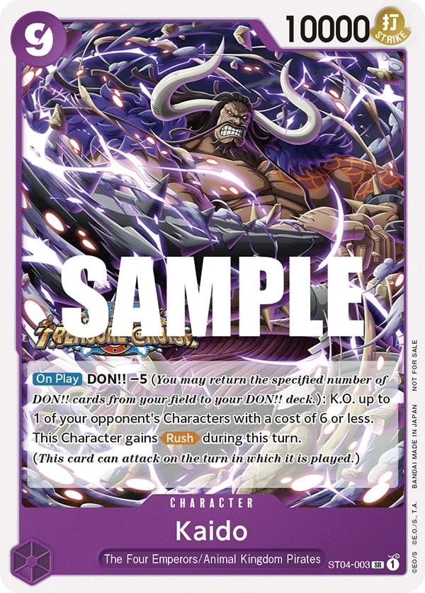 Carte One Piece anglaise Kaido ST04-003 SR