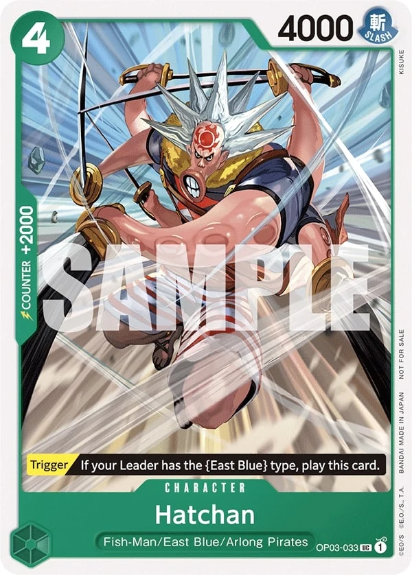 Carte One Piece anglaise Hatchan OP03-033 UC