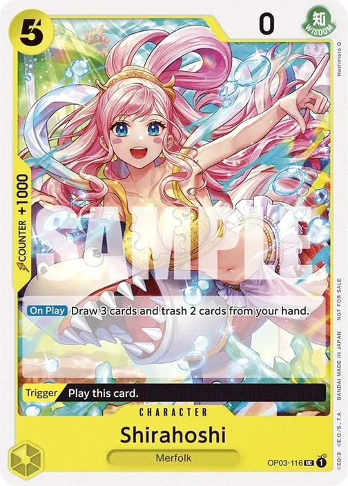 Carte One Piece anglaise OP03-116 Shirahoshi