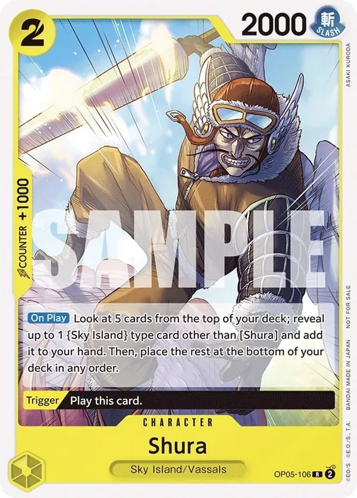 Carte One Piece anglaise OP05-106 Shura
