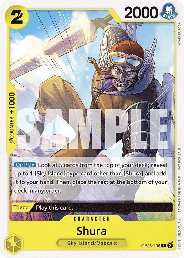Carte One Piece anglaise Shura OP05-106 R