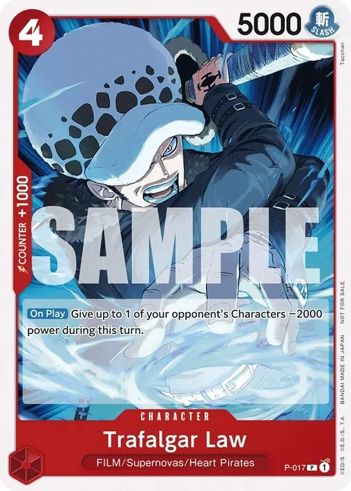 Carte One Piece anglaise P-017 Trafalgar Law