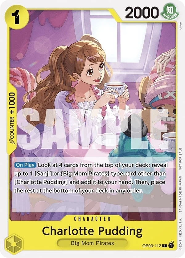 Carte One Piece anglaise Charlotte Pudding OP03-112 R