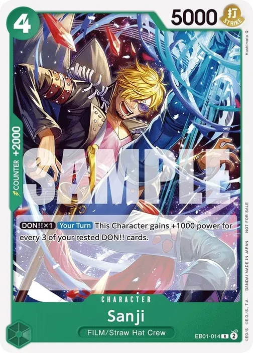 Carte One Piece anglaise EB01-014 Sanji