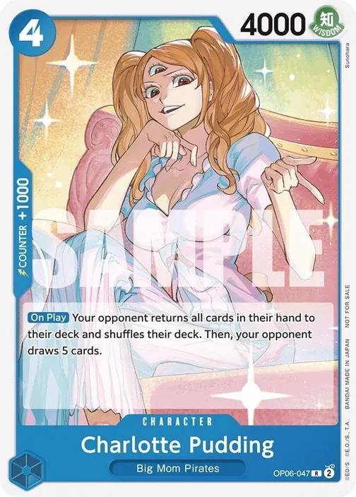 Carte One Piece anglaise OP06-047 Charlotte Pudding