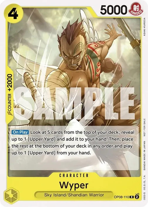 Carte One Piece anglaise OP08-110 Wyper