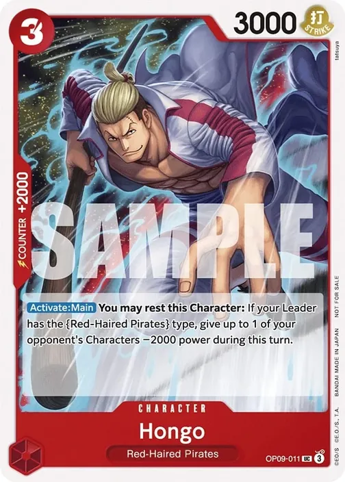 Carte One Piece anglaise OP09-011 Hongo