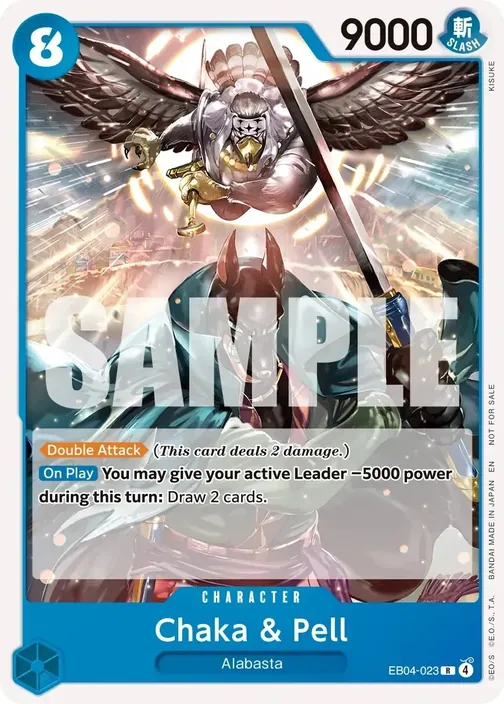 Carte One Piece anglaise EB04-023 Chaka & Pell
