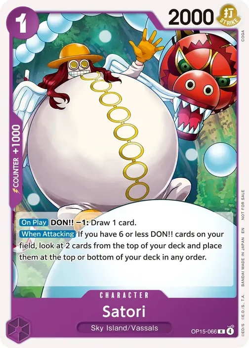 Carte One Piece anglaise OP15-066 Satori