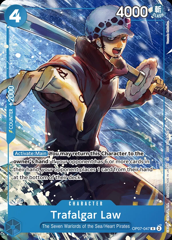 Carte One Piece anglaise Trafalgar Law OP07-047 R