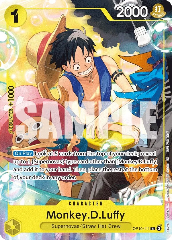 Carte One Piece anglaise Monkey.D.Luffy OP10-111 R