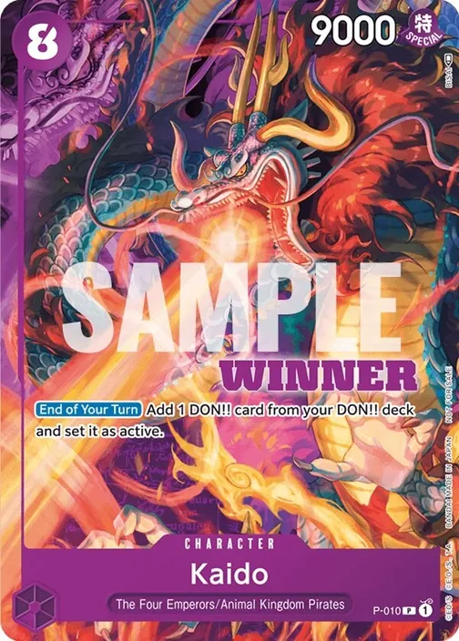 Carte One Piece anglaise P-010 Kaido