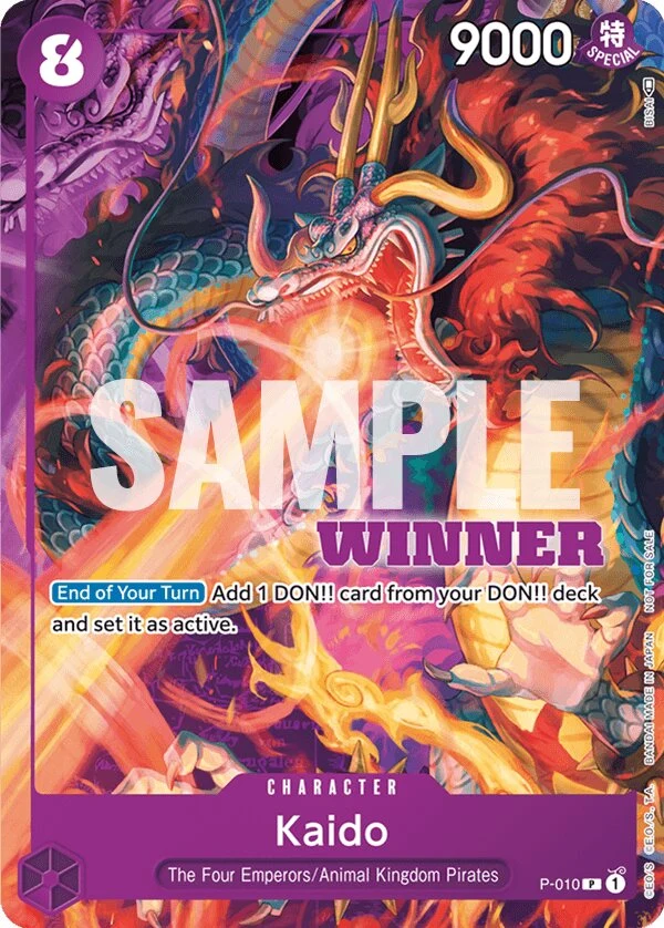 Carte One Piece anglaise Kaido P-010 P