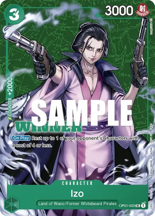 Carte One Piece anglaise OP01-033 Izo