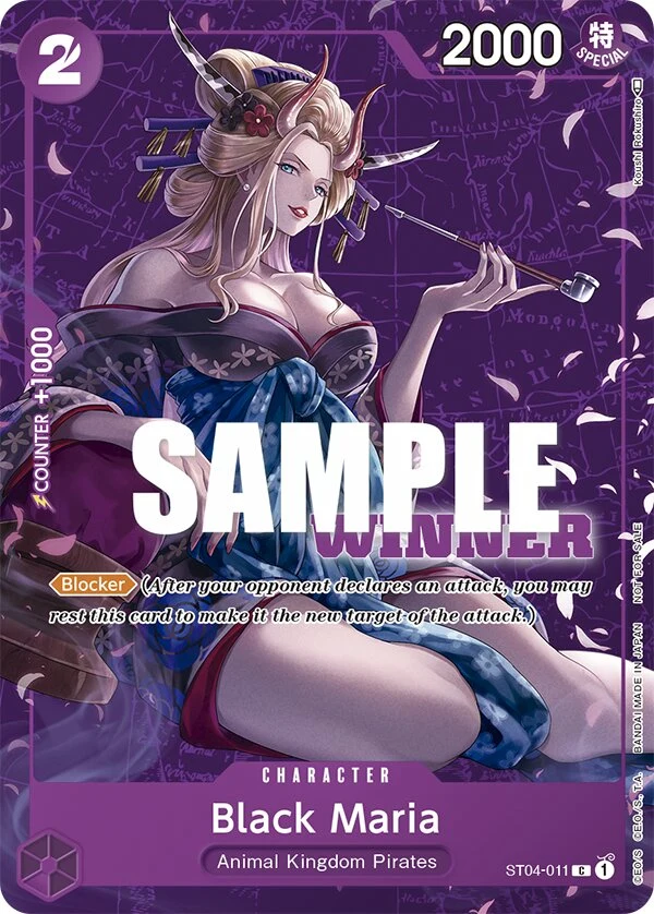 Carte One Piece anglaise Black Maria ST04-011 C