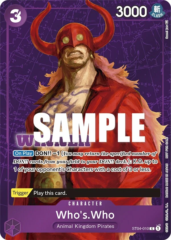 Carte One Piece anglaise Who's.Who ST04-010 C