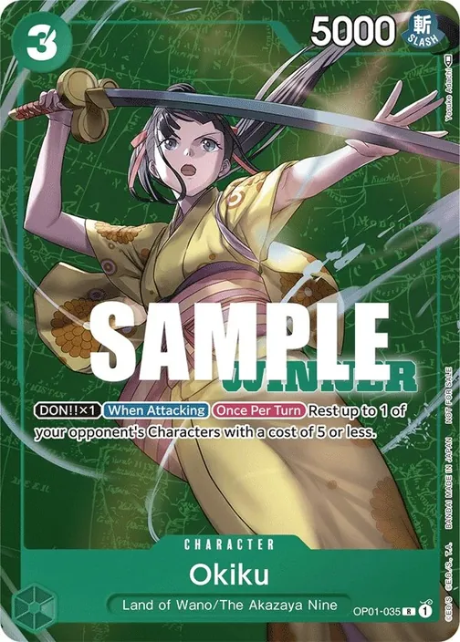 Carte One Piece anglaise OP01-035 Okiku
