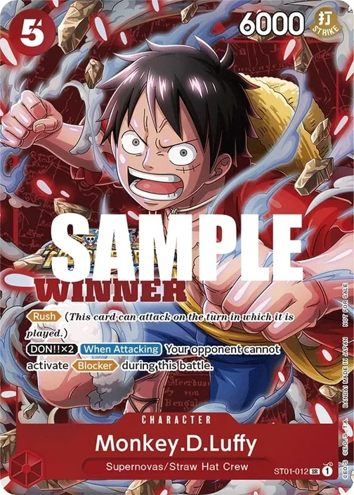 Carte One Piece anglaise ST01-012 Monkey.D.Luffy