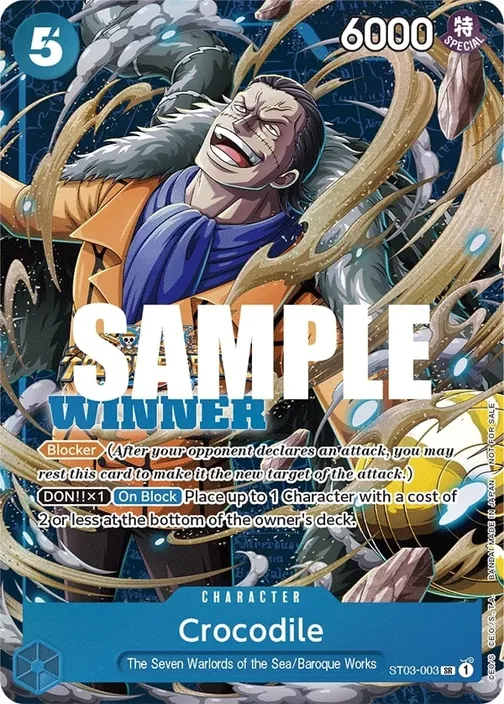 Carte One Piece anglaise ST03-003 Crocodile
