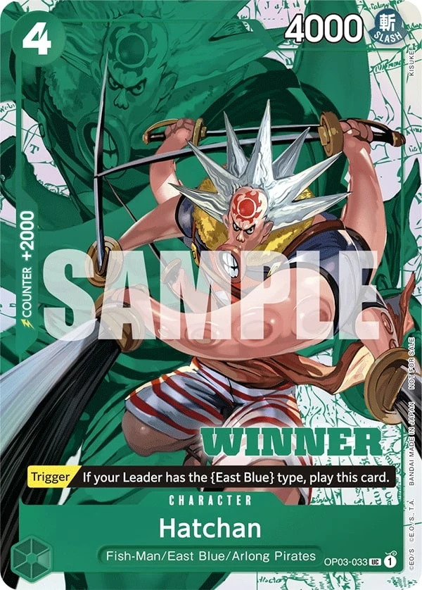 Carte One Piece anglaise Hatchan OP03-033 UC