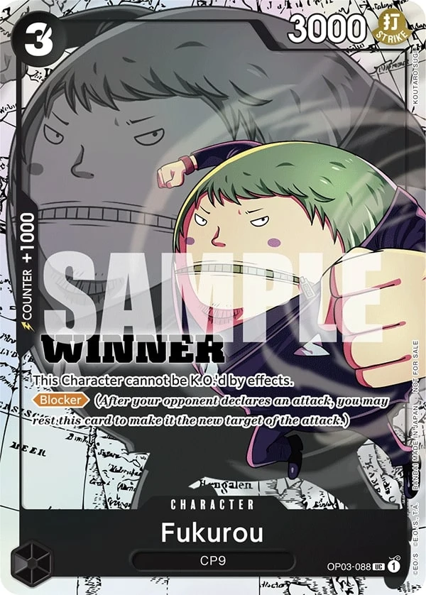 Carte One Piece anglaise Fukurou OP03-088 UC