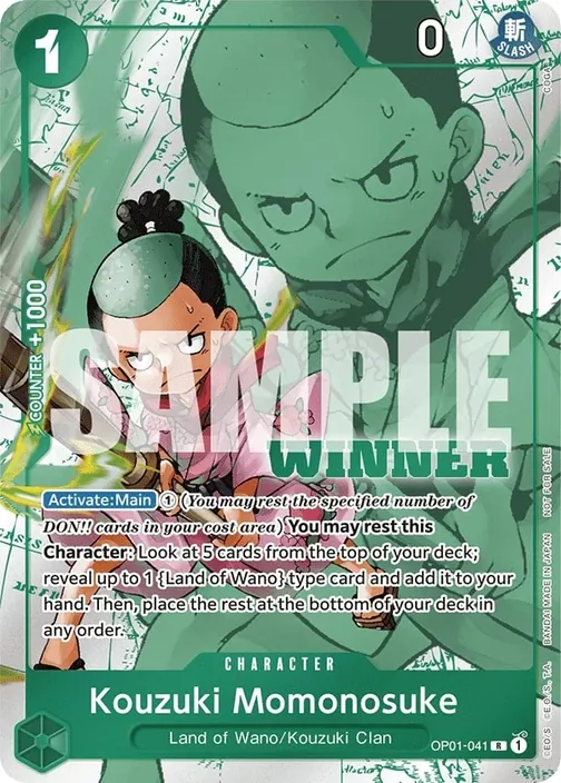 Carte One Piece anglaise OP01-041 Kouzuki Momonosuke