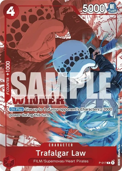 Carte One Piece anglaise P-017 Trafalgar Law