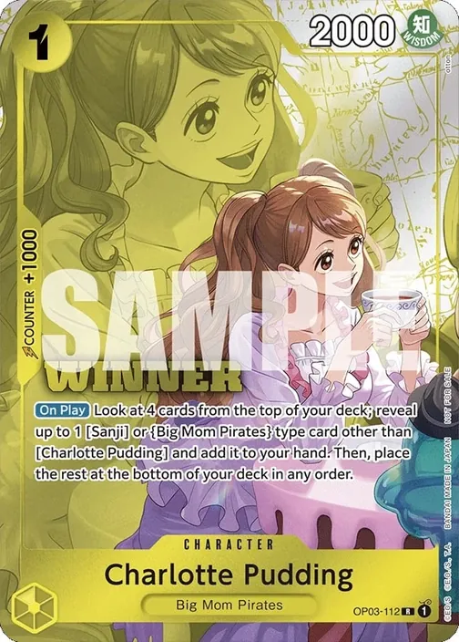 Carte One Piece anglaise OP03-112 Charlotte Pudding