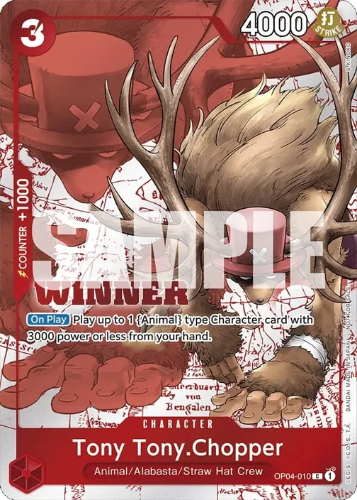 Carte One Piece anglaise OP04-010 Tony Tony.Chopper