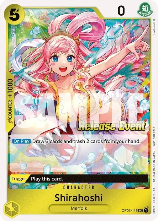Carte One Piece anglaise OP03-116 Shirahoshi (version 2)