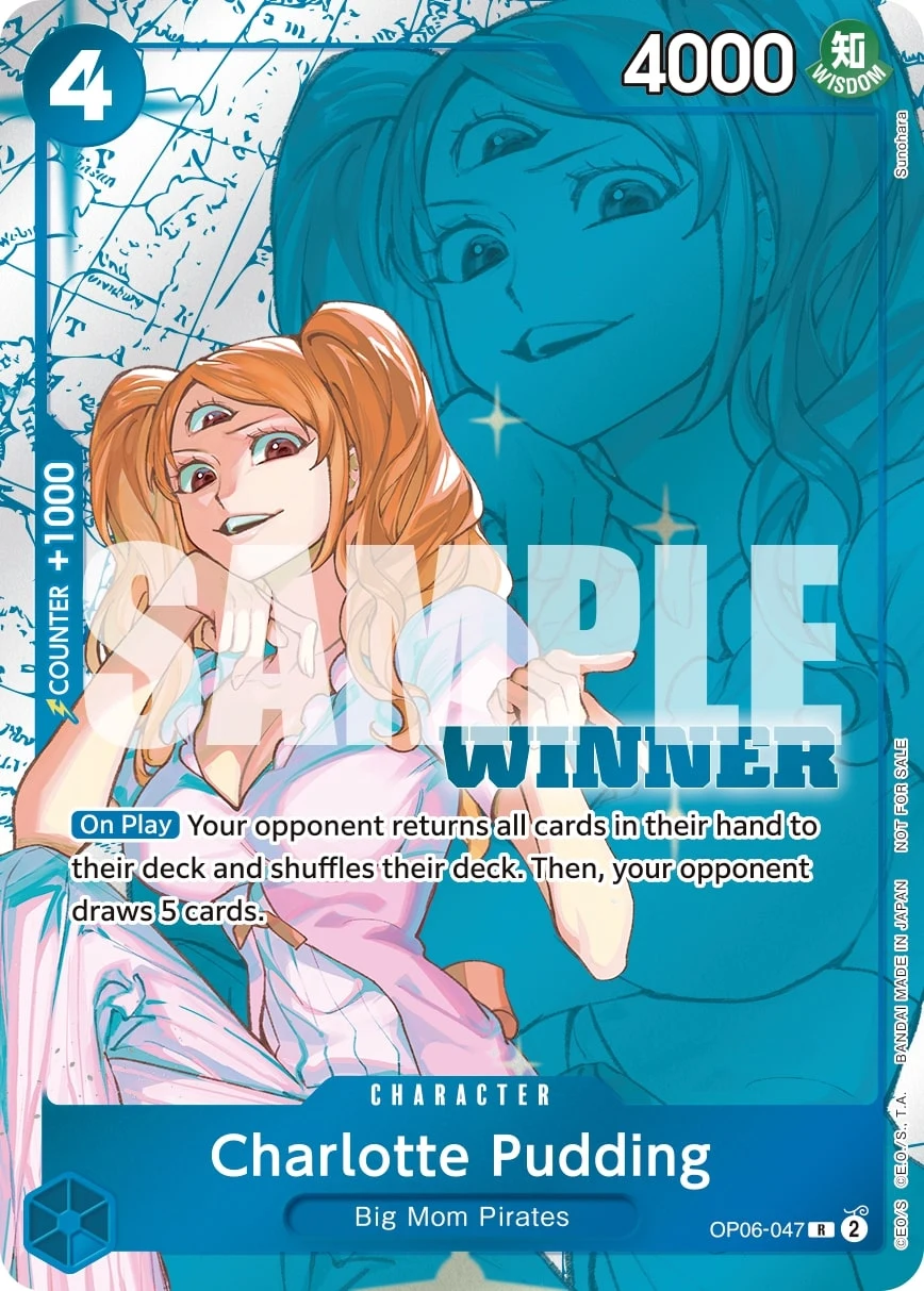 Carte One Piece anglaise Charlotte Pudding OP06-047 R