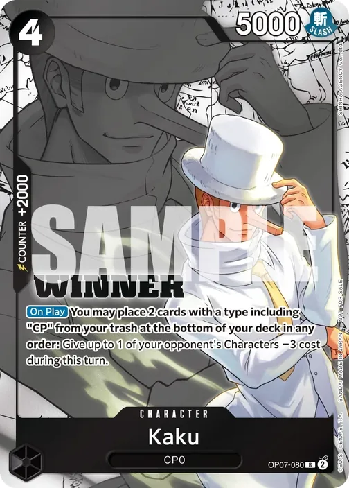 Carte One Piece anglaise OP07-080 Kaku