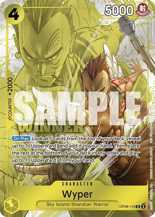 Carte One Piece anglaise OP08-110 Wyper