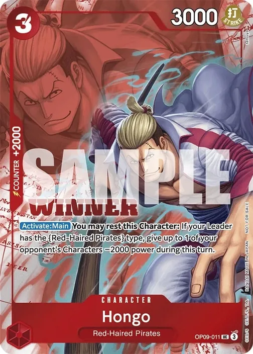 Carte One Piece anglaise OP09-011 Hongo