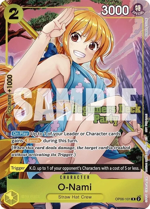 Carte One Piece anglaise OP06-101 O-Nami
