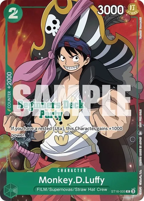 Carte One Piece anglaise ST16-005 Monkey.D.Luffy