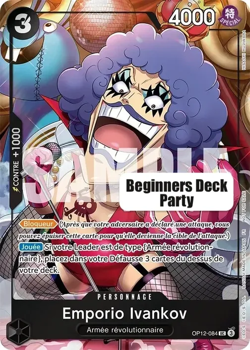 Carte One Piece anglaise OP12-084 Emporio.Ivankov