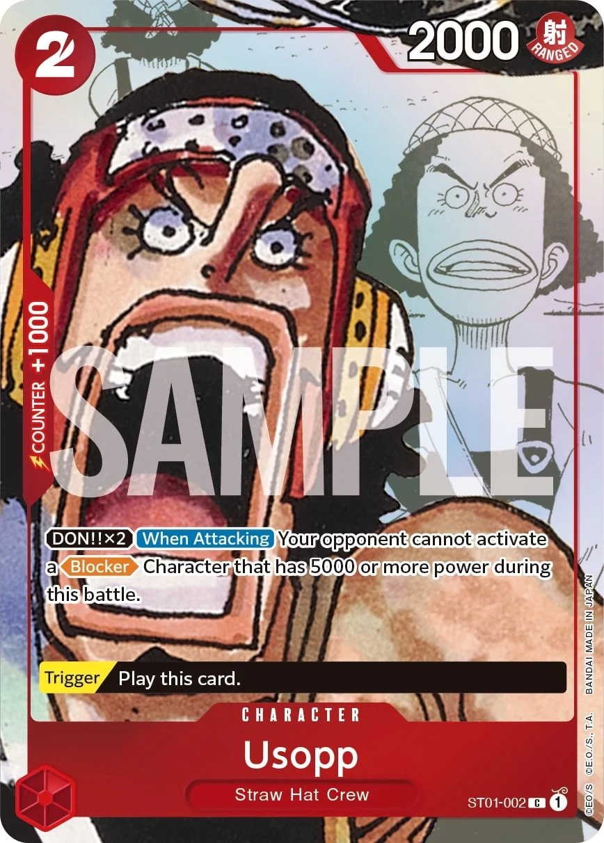 Carte One Piece anglaise Usopp ST01-002 C