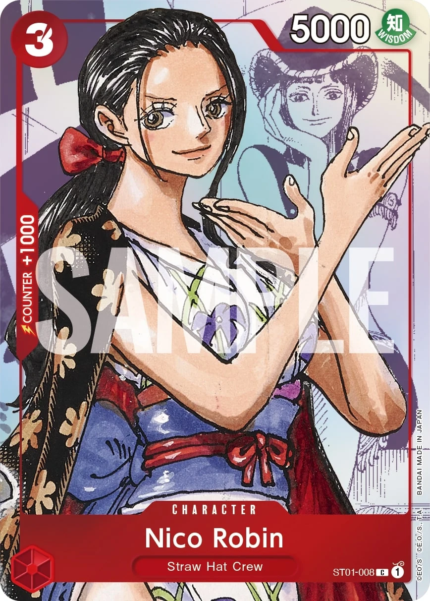 Carte One Piece anglaise Nico Robin ST01-008 C
