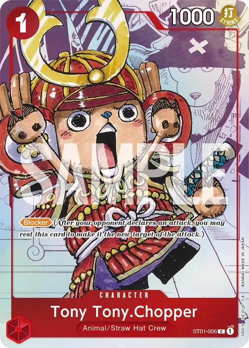 Carte One Piece anglaise ST01-006 Tony Tony.Chopper