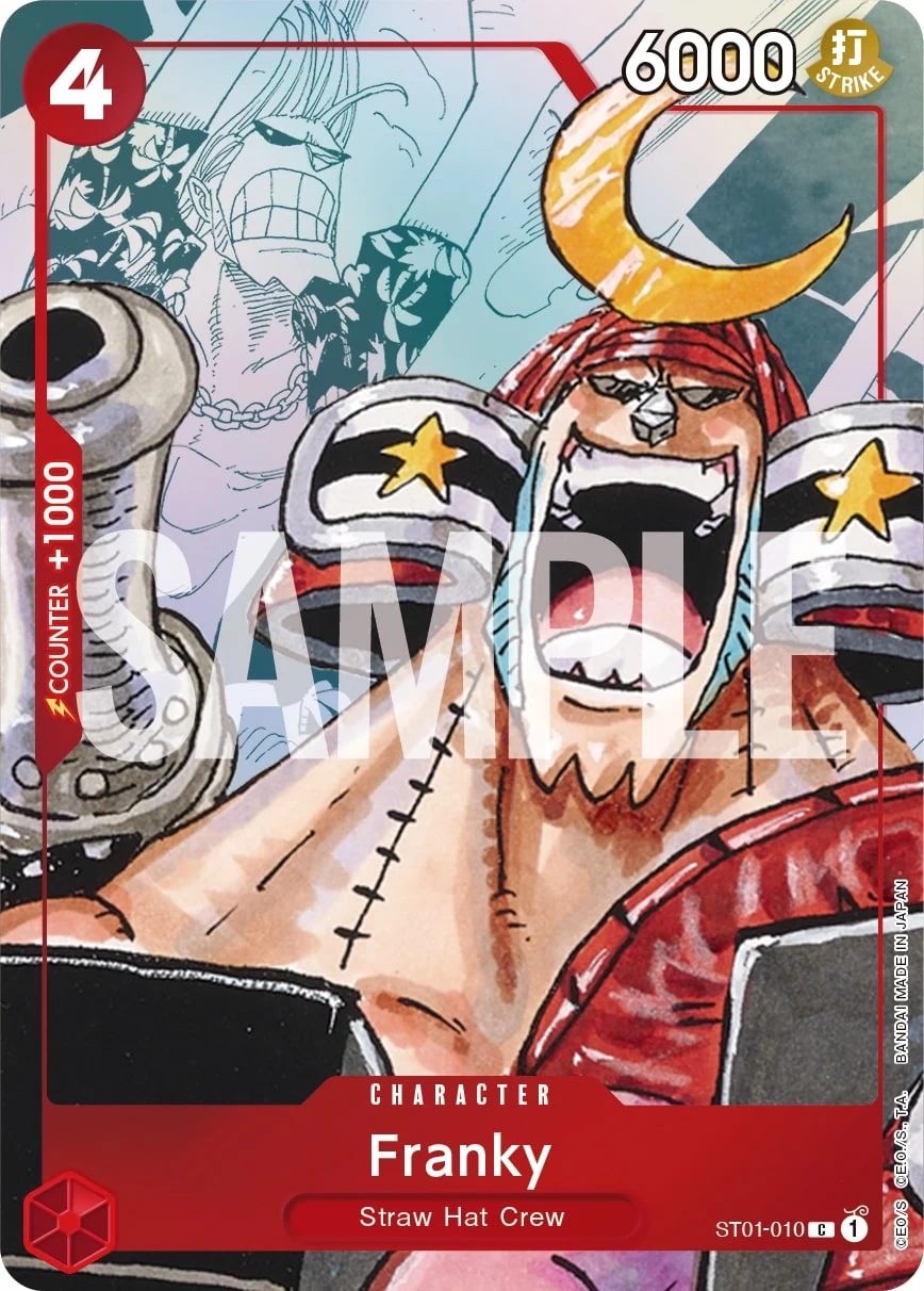 Carte One Piece anglaise Franky ST01-010 C